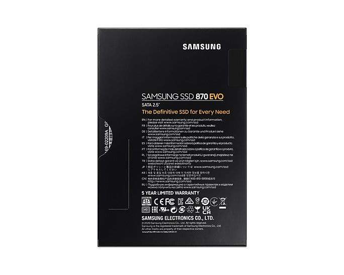 SAMSUNG 870 EVO 2TB 2.5 inch SATA III Internal SSD | MZ-77E2T0BW