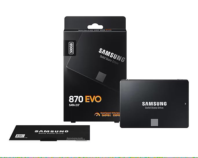SAMSUNG 870 EVO 500GB 2.5 inch SATA III Internal SSD | MZ-77E500BW