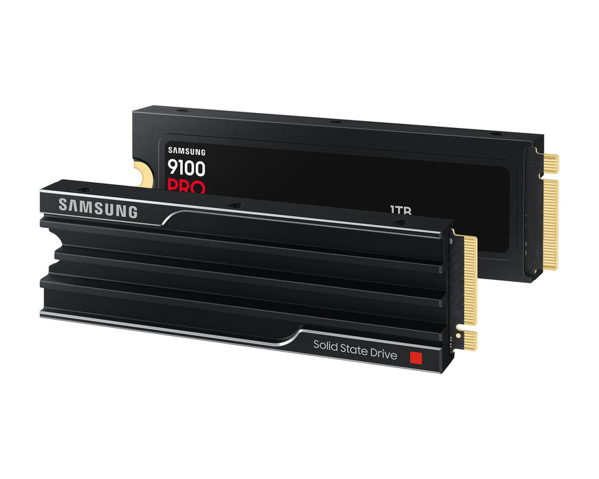 Samsung 9100 Pro 1TB M.2 2280 PCIe 5.0 x4 NVMe Solid State Drive with Heatsink | MZ-VAP1T0CW