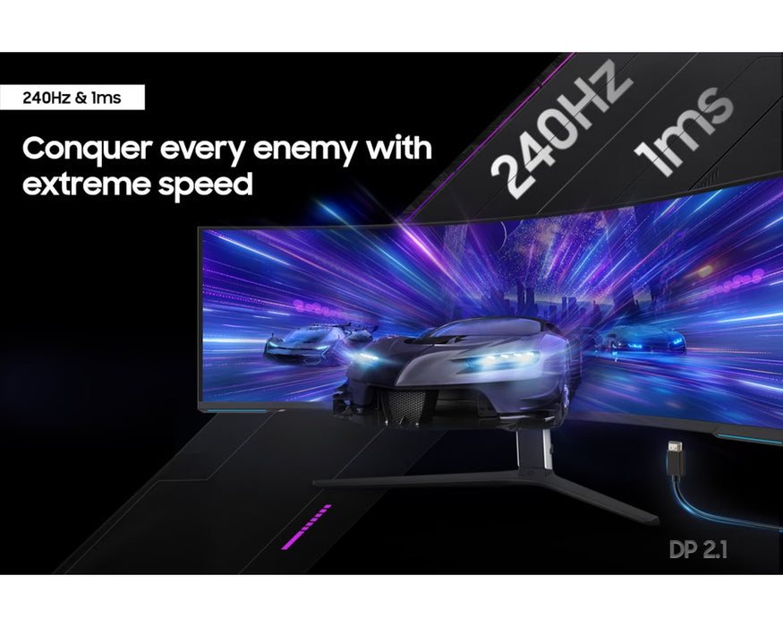 Samsung 57" Dual UHD Curved Gaming Monitor, Odyssey Neo G9 G95NC | LS57CG952NMXUE