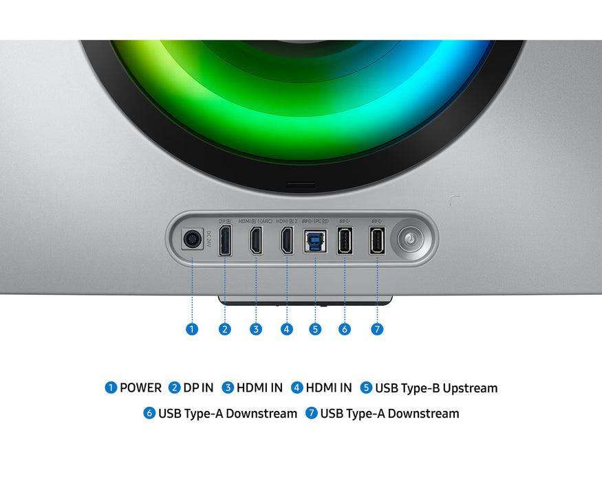 Samsung 34" Odyssey G8 Ultra Wide QHD Gaming Monitor with Smart Functions | LS34DG852SMXUE