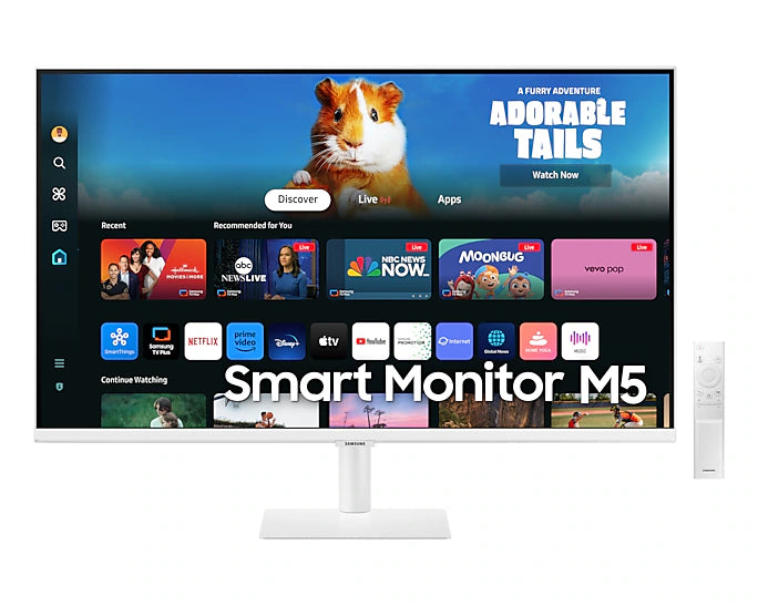 Samsung 32" Smart Monitor M5 M50D Full HD with Speaker | White | LS32DM501EMXUE