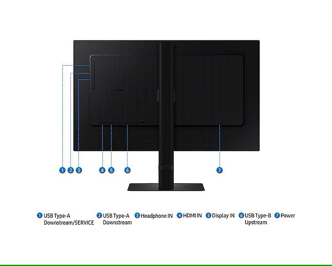 Samsung 24" S60D QHD ViewFinity High Resolution Monitor | LS24D606EAMXUE