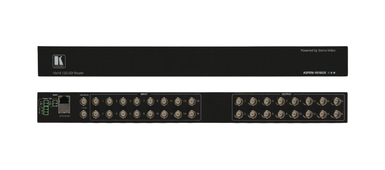 ASPEN-1616UX 16X16 12G SDI Matrix Switcher