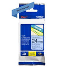 Brother TZ-551 P-touch Label Tape, 24mm, (1"), Black on Blue