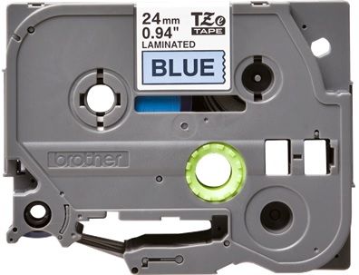 Brother TZ-551 P-touch Label Tape, 24mm, (1"), Black on Blue