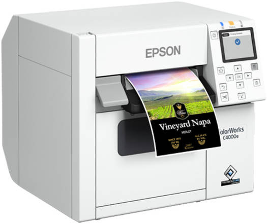 Epson ColorWorks C4000e (bk), Part Number: C31CK03102BK Label Printer