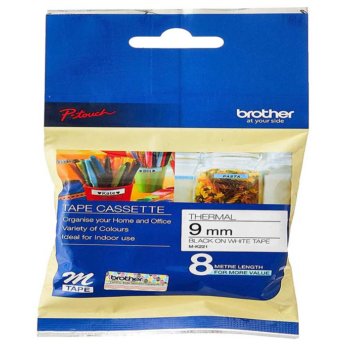 Brother P-touch 9mm MK221 , Black on White