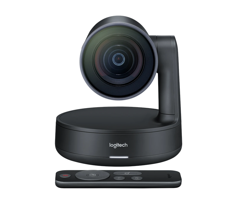 Logitech Premium PTZ camera with Ultra-HD imaging system and automatic camera control