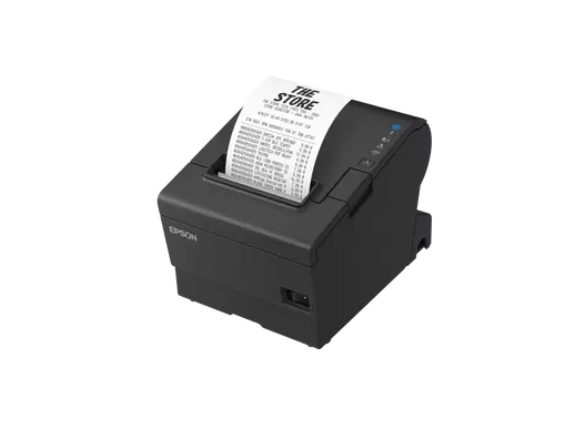 Epson TM-T88VII (112A0): USB, Ethernet, Serial, PS, UK, Black Receipt Printer