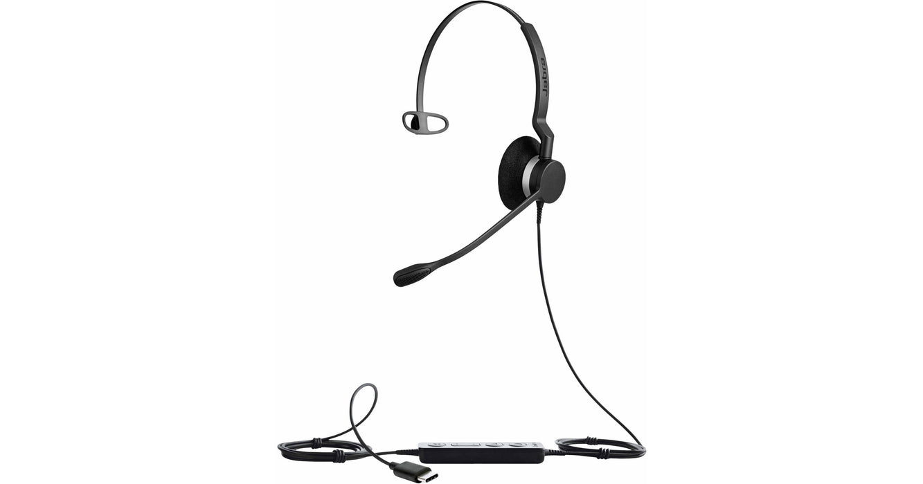 Jabra BIZ 2300 USB-C Mono Headset | MS, UC | 2393-823-189, 2393-829-189