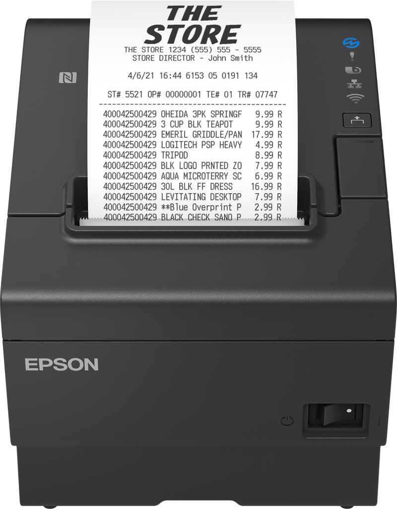 Epson TM-T88VII (112A0): USB, Ethernet, Serial, PS, UK, Black