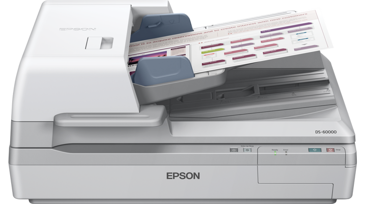 Epson WorkForce DS-60000 Large-Format Document Scanner - High-Speed and Reliable