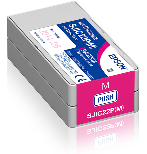 SJIC22P(M): Ink cartridge for ColorWorks C3500 (Magenta)